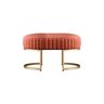 Recamier Puff Glow Veludo Terracota 75 Cm - Zahav Estofados - 1