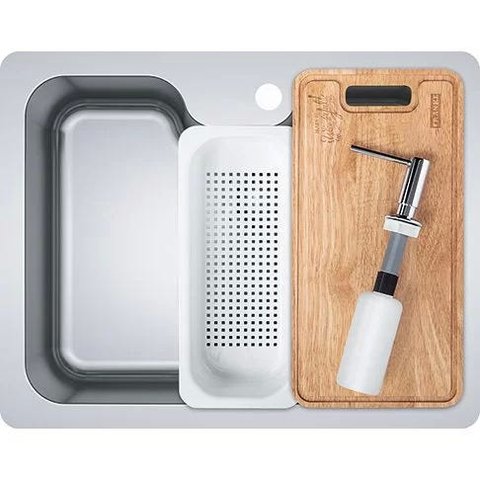Cuba de Embutir para Cozinha Bell 54,5x41,5cm com Acessórios Inox - Franke 16098
