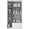 Guarda-Roupa de Bebê 3 Portas 2 Gavetas e Nicho Bala de Menta Flex Color Henn - 6