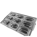 Ver imagem 2 de Rechaud inox 9 cubas 7,2 litros banho-maria Marca Richoa