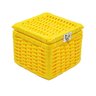 Caixa Colors com Fecho 15X15X12cm Amarelo - 1