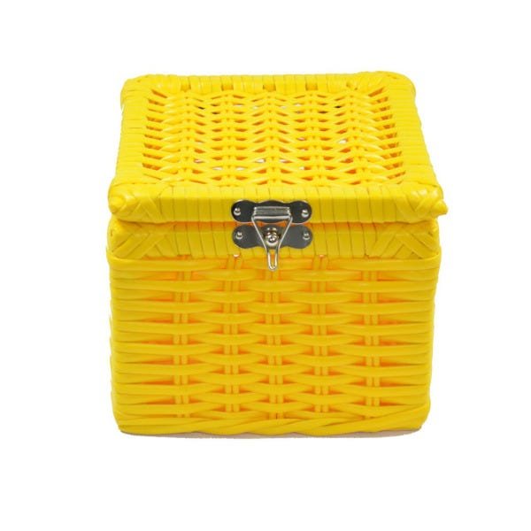 Caixa Colors com Fecho 15X15X12cm Amarelo - 4