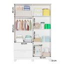 Ver imagem 3 de Roupeiro Jujuba Quarto Infantil 4 Portas e 2 Gavetas