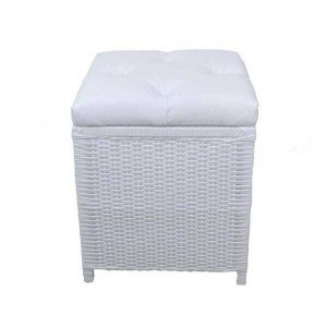 Cesto Pufe 40x40x48cm Branco