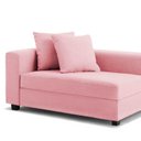 Ver imagem 3 de Recamier Divã Aspen 1,40m Corino Rosa Bebe - Clique Decoraçõesações