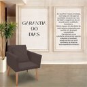 Ver imagem 4 de Cadeira Poltrona para Sala Quarto Confortável e Reforçada Agata :marrom