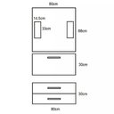 Ver imagem 5 de Conjunto Gabinete de Banheiro com Balcão Painel Gabinete Nichos