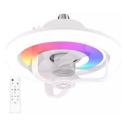 Ventilador de Teto 360º Led Quente/frio Rgb Aromaterapia 60w:branco - 13