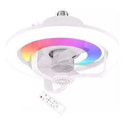 Ventilador de Teto 360º Led Quente/frio Rgb Aromaterapia 60w:branco - 1