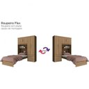 Ver imagem 5 de Guarda-Roupa Solteiro 4 Portas com Cama e Nicho Cravo Henn