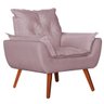 Poltrona Opala Decorativa Veludo Rosê - D'Rost - 3