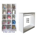 Ver imagem 3 de Armário Colméia e Balcão Arara Loja de Roupas Magia Móveis 1 COLMÉIA BIA + 1 BALCÃO ARARA CAROL