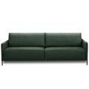 Ver imagem 2 de Sofá 4 Lugares para Sala Living Industrial 264cm Italy L06 Couro Verde Escuro - Lyam Decor