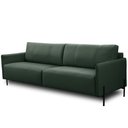 Ver imagem 3 de Sofá 4 Lugares para Sala Living Industrial 264cm Italy L06 Couro Verde Escuro - Lyam Decor