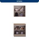 Ver imagem 5 de Cozinha Modulada Compacta Americana 2 Peças com Balcão 2 Portas Tampo Unna Griss