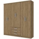 Ver imagem 1 de Guarda-Roupa Casal 6 Portas 3 Gavetas Caju Henn