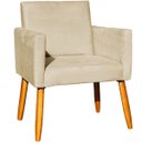 Ver imagem 5 de Kit 2 Poltronas Decorativa para Sala Recepção Manicure Consultório Suede