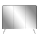 Ver imagem 7 de Aparador Buffet 3 Portas com Espelho Retrô Vegas Multimóveis MP1013 Preto/Branco