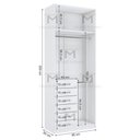 Ver imagem 4 de MÓDULO CLOSET COM 6 GAVETAS E CABIDEIRO DUPLO A250XL95XP50 M371.B MUNDI MOVEIS
