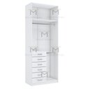 Ver imagem 2 de MÓDULO CLOSET COM 6 GAVETAS E CABIDEIRO DUPLO A250XL95XP50 M371.B MUNDI MOVEIS