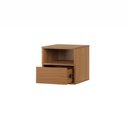 Ver imagem 3 de Mesa de Cabeceira Har Suspensa 1 Gaveta 1 Nicho 33 cm X 36 cm Louro Freijó