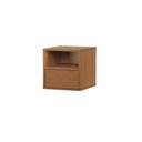 Ver imagem 2 de Mesa de Cabeceira Har Suspensa 1 Gaveta 1 Nicho 33 cm X 36 cm Louro Freijó