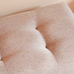 Banco Decorativo Recamier Lounge para Sala e Quarto em Linho - Bege Claro - 7