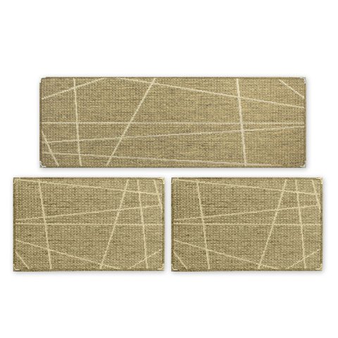 Jogo Tapete Cozinha Kit 3 Peças Sisal Antiderrapante Ks-84