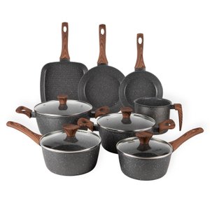 Jogo de Panelas Revestimento Cerâmico Antiaderente 8 Peças Cozilux Linen Ceramic