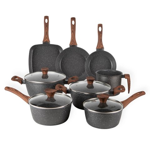 Jogo de Panelas Revestimento Cerâmico Antiaderente 8 Peças Cozilux Linen Ceramic