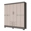 Ver imagem 3 de Guarda-Roupa Casal 6 Portas e 2 Gavetas Briz