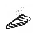 Ver imagem 1 de Kit 5 Cabides de Veludo Antideslizantes Ultrafinos Infantil Paramount 28 Cm Cor:preto