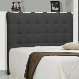 Cabeceira Casal Sonhare 1.4 Preta - 1 Cabeceira Casal Sonhare 1.4 Preta - 1