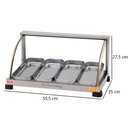 Ver imagem 2 de Estufa para Salgados 4 Bandejas Marchesoni Linha Ouro Inox 127v - Ef.2.041