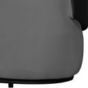 Ver imagem 5 de Kit 1 Namoradeira e 2 Poltronas Orgânica Beatriz Suede Composê Corino Preto - Estopar Suede Cinza