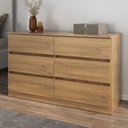 Ver imagem 1 de Cômoda com 6 Gavetas 120cm Multimóveis Mp4396 Madeirado