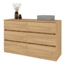 Ver imagem 2 de Cômoda com 6 Gavetas 120cm Multimóveis Mp4396 Madeirado