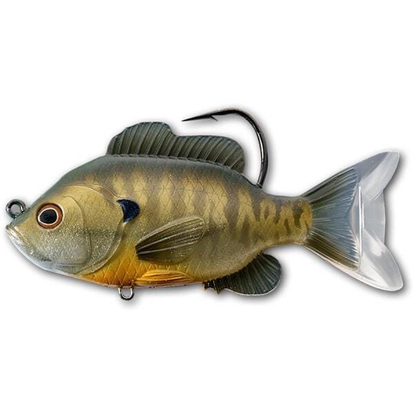 Live Target Sunfish Soft Body Swimbait – Lifelike Bass, Muskie, Pike Fishing Lure (Freshwater)