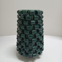 Ver imagem 6 de Vaso Decorativo Enfeite Casa Home&Co Cerâmica 30x19x19cm Azul Petroleo