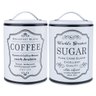 Kit 2 Latas Metal Round Frame Coffee e Sugar 11x16 cm Urban - 1