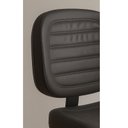Ver imagem 5 de Cadeira Executiva Costurada Base em "S" Preta - Corino Preto