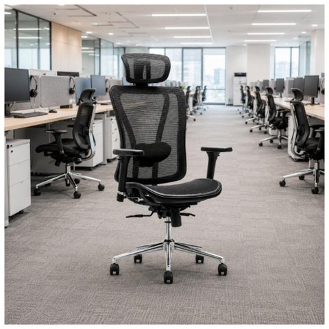 Poltrona Presidente Tela Mk - 4000 - Ass/Enc Telado - Makkon - 30013