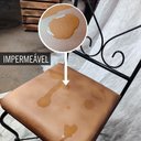 Ver imagem 6 de Cadeira Estofada Impermeável de Ferro Artesanal Kit com 3