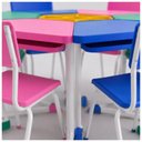 Ver imagem 7 de Conjunto Escolar Hexagonal Baby Mesas e Cadeiras - 02 a 06 Anos - Baby - 41006