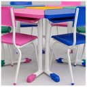 Ver imagem 2 de Conjunto Escolar Hexagonal Baby Mesas e Cadeiras - 02 a 06 Anos - Baby - 41006