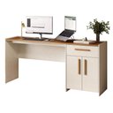 Ver imagem 2 de Mesa Office Notável 2115 Off White/Freijó Trend