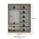 Ver imagem 3 de Guarda-roupa Solteiro 100% Mdf 4 Portas Brescia