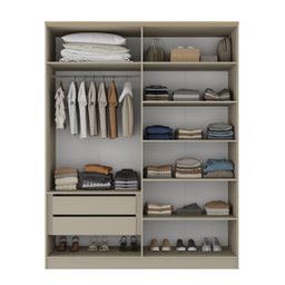 Guarda-roupa Solteiro 100% Mdf 4 Portas Brescia - 4