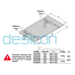 Suporte Mão Francesa Dobrável Retrátil 40cm - 3