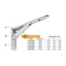 Suporte Mão Francesa Dobrável Retrátil 40cm - 2